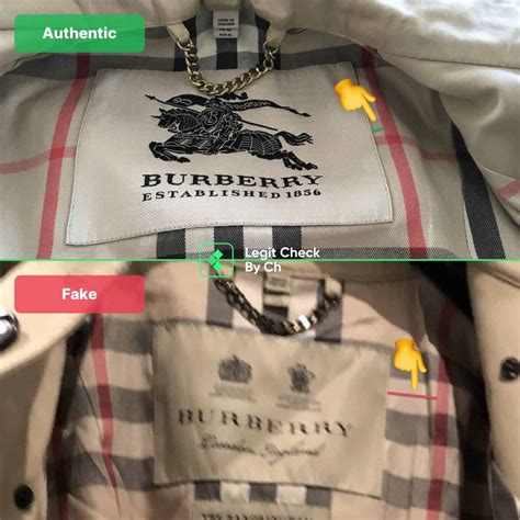 how to spot fake burberry shirt|identify burberry raincoat.